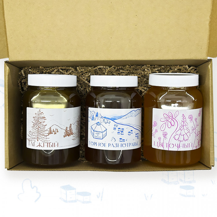 Медовая коллекция Разнотравье 3х1л.