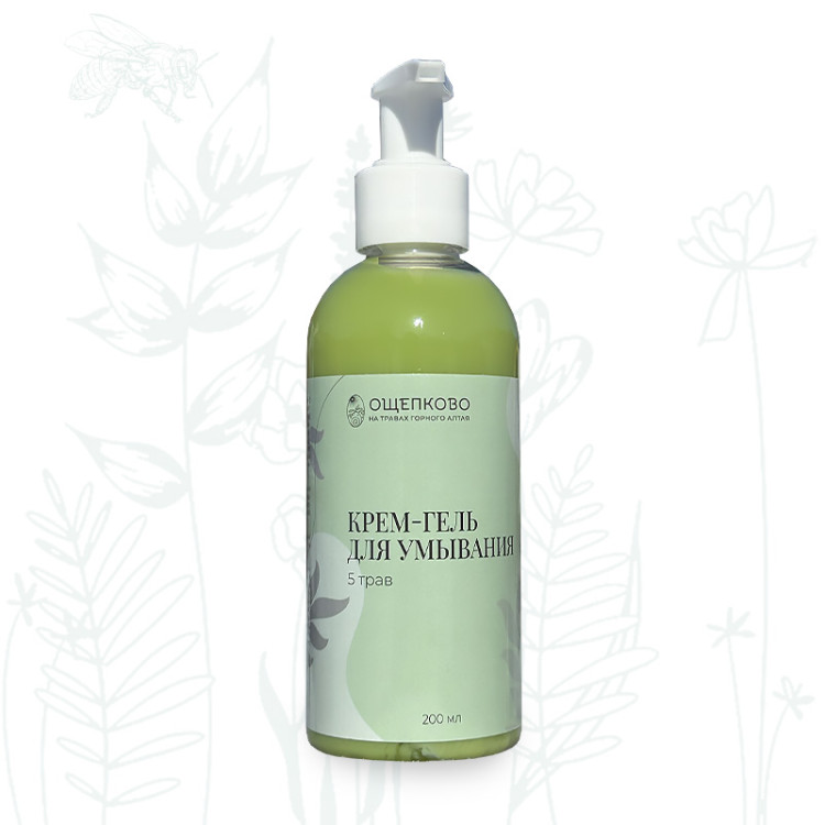 Крем-гель для умывания 5 трав