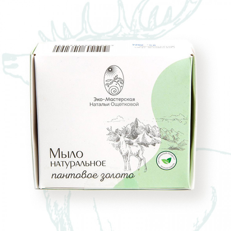 Мыло «Пантовое золото» натуральное парфюмированное