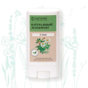 Дезодорант натуральный 5 трав (стик)