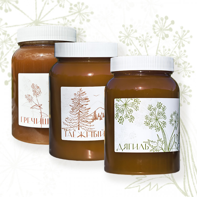 Медовая коллекция Темная 3х1л.