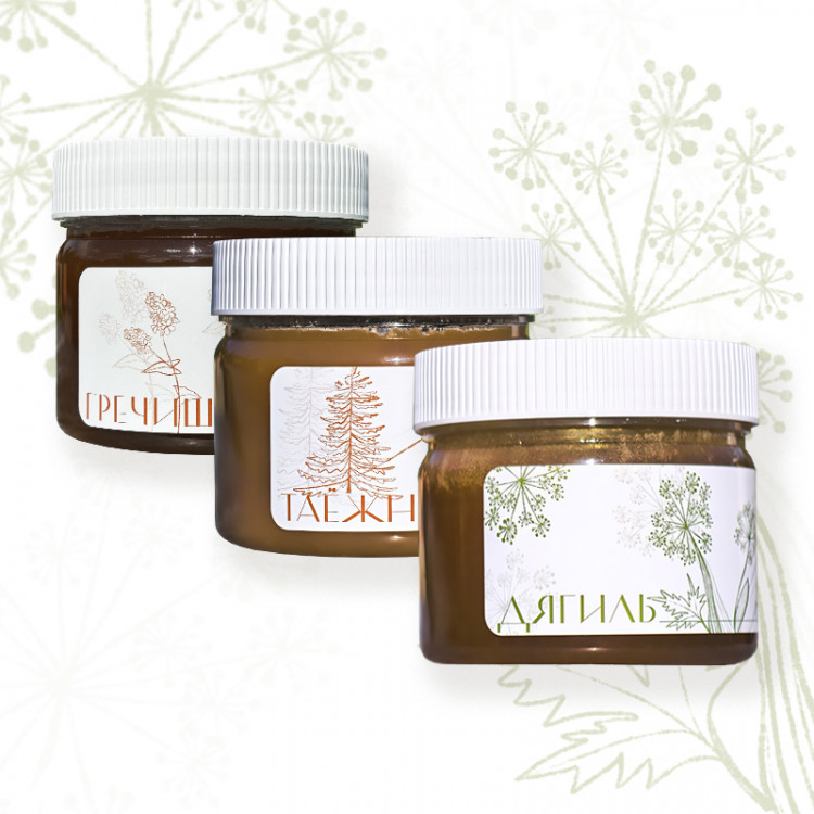 Медовая коллекция Темная 3х250мл.